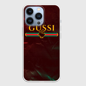 Чехол для iPhone 13 Pro с принтом GUSSI   ГУСИ в Новосибирске,  |  | anti | antibrand | brand | fashion | gucci | gusi | gussi | logo | meme | memes | анти | антибренд | бренд | гуси | гуччи | забавные | лого | логотип | мем | мемы | мода | прикол | приколы | прикольные | символ