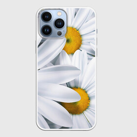 Чехол для iPhone 13 Pro Max с принтом Большие ромашки в Новосибирске,  |  | Тематика изображения на принте: 3301 | 4800 | dpi | большие | весна | лето | осень | ромашки