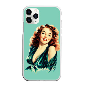 Чехол для iPhone 11 Pro Max матовый с принтом Retro girl в Новосибирске, Силикон |  | pin up | retro | девушка | плакат