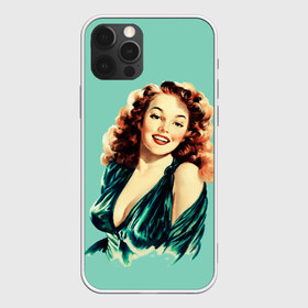 Чехол для iPhone 12 Pro Max с принтом Retro girl в Новосибирске, Силикон |  | pin up | retro | девушка | плакат