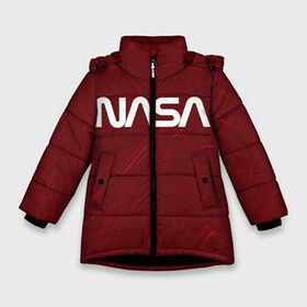 Зимняя куртка для девочек 3D с принтом NASA НАСА в Новосибирске, ткань верха — 100% полиэстер; подклад — 100% полиэстер, утеплитель — 100% полиэстер. | длина ниже бедра, удлиненная спинка, воротник стойка и отстегивающийся капюшон. Есть боковые карманы с листочкой на кнопках, утяжки по низу изделия и внутренний карман на молнии. 

Предусмотрены светоотражающий принт на спинке, радужный светоотражающий элемент на пуллере молнии и на резинке для утяжки. | galaxy | man | nasa | planet | planets | space | spaceman | spacex | star | stars | univerce | yfcf | астронавт | вселенная | галактика | галактики | звезда | звезды | космонавт | космонавты | космос | луна | наса | планета | планеты | тфыф
