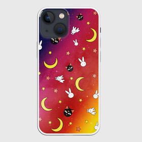 Чехол для iPhone 13 mini с принтом SAILOR MOON в Новосибирске,  |  | anime | japan | manga | sailor moon | аниме | девочка | девушка | луна | лунная призма | манга | сейлор мун | сэйлор мун | япония