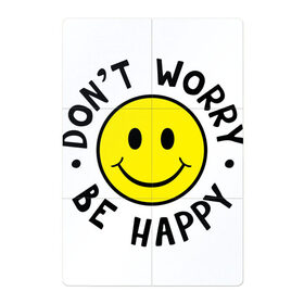 Магнитный плакат 2Х3 с принтом DONT WORRY BE HAPPY в Новосибирске, Полимерный материал с магнитным слоем | 6 деталей размером 9*9 см | bob marley | dont worry | face | happy | jamayka | music | smile | боб марли | веселье | музыка | не парься | смайлик | счастье | цитаты