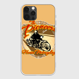 Чехол для iPhone 12 Pro Max с принтом Hoosier Motorcycling в Новосибирске, Силикон |  | motorcycle | байкеры | мотоциклы | пионеры