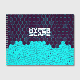 Альбом для рисования с принтом HYPER SCAPE ХАЙПЕР СКЕЙП в Новосибирске, 100% бумага
 | матовая бумага, плотность 200 мг. | battle | bitcrown | hyper | hyperscape | logo | royale | scape | битва | игра | игры | королевская | лого | логотип | логотипы | символ | символы | скейп | скейт | спейс | хайпер | хайперскейп | хайперспейс