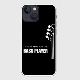 Чехол для iPhone 13 mini с принтом BASS PLAYER (GUITAR) в Новосибирске,  |  | guitar | nick senpai | бас | бас гитара | гитара | марченко | никита марченко