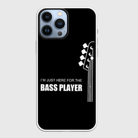 Чехол для iPhone 13 Pro Max с принтом BASS PLAYER (GUITAR) в Новосибирске,  |  | guitar | nick senpai | бас | бас гитара | гитара | марченко | никита марченко