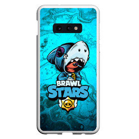 Чехол для Samsung S10E с принтом BRAWL STARS LEON SHARK в Новосибирске, Силикон | Область печати: задняя сторона чехла, без боковых панелей | brawl | brawl stars | brawlstars | crow | fire | flame | game | leon | loen | phoenix | shark | star | stars | акула | бравл | браво | вода | звезда | звезды | игра | леон | огонь | пламя | стар | старс | феникс