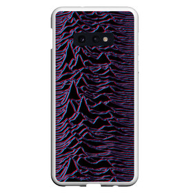 Чехол для Samsung S10E с принтом Joy Division Glitch в Новосибирске, Силикон | Область печати: задняя сторона чехла, без боковых панелей | Тематика изображения на принте: glitch | ian curtis | joy division | rock | unknown pleasures | глюк | иэн кёртис | рок