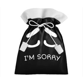 Подарочный 3D мешок с принтом Sorry not sorry в Новосибирске, 100% полиэстер | Размер: 29*39 см | 