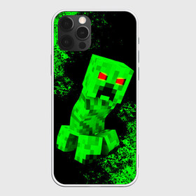 Чехол для iPhone 12 Pro Max с принтом MINECRAFT CREEPER в Новосибирске, Силикон |  | creeper | game | minecraft | блоки | игра | квадраты | компьютерная | крипер | криппер | майнкрафт | огонь