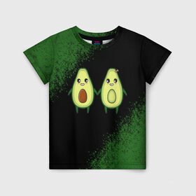 Детская футболка 3D с принтом Авокадо в Новосибирске, 100% гипоаллергенный полиэфир | прямой крой, круглый вырез горловины, длина до линии бедер, чуть спущенное плечо, ткань немного тянется | авокадо | веган | еда блогеров | мемы | минимализм | прикольные картинки | прикольные надписи | растение | смешное авокадо | фрукт