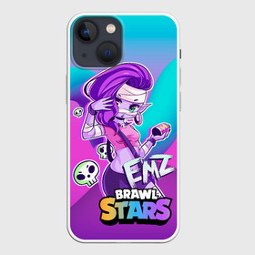 Чехол для iPhone 13 mini с принтом Emz Brawl stars ЭМЗ в Новосибирске,  |  | brawl | brawl stars | brawlstars | brawl_stars | emz | jessie | амз | бравл | бравлстарс | эма | эмз