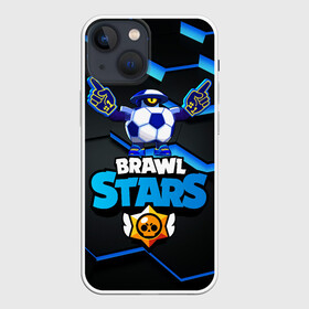 Чехол для iPhone 13 mini с принтом Mascot Darryl Талисман в Новосибирске,  |  | brawl | brawl stars | brawlstars | brawl_stars | jessie | mascot darryl | бравл | бравлстарс | дэрил | маскот | мяч | футбол | футбольный мяч