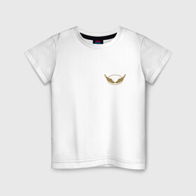 Детская футболка хлопок с принтом Крылоборство (ангел) в Новосибирске, 100% хлопок | круглый вырез горловины, полуприлегающий силуэт, длина до линии бедер | Тематика изображения на принте: ангел | клуб романтики | крылья | секрет небес