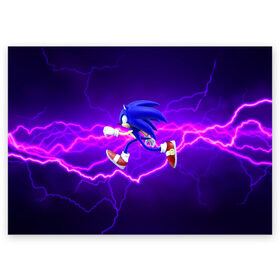 Поздравительная открытка с принтом Sonic Storm в Новосибирске, 100% бумага | плотность бумаги 280 г/м2, матовая, на обратной стороне линовка и место для марки
 | Тематика изображения на принте: hedgehog | metal sonic | silver | silver the hedgehog | sonic | sonic boom | sonic the hedgehog | ёж сонник | игры | соник | фильмы