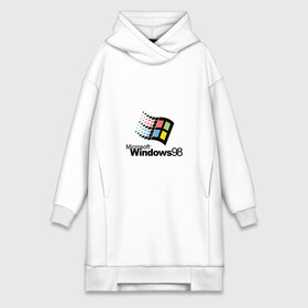 Платье-худи хлопок с принтом Windows 98 в Новосибирске,  |  | microsoft | windows | windows98 | виндовс | майкрософт