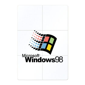 Магнитный плакат 2Х3 с принтом Windows 98 в Новосибирске, Полимерный материал с магнитным слоем | 6 деталей размером 9*9 см | Тематика изображения на принте: microsoft | windows | windows98 | виндовс | майкрософт