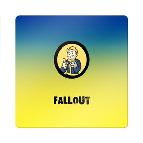 Магнит виниловый Квадрат с принтом Fallout/Фоллаут в Новосибирске, полимерный материал с магнитным слоем | размер 9*9 см, закругленные углы | boy | fallout | new vegas | nuka cola | апокалипсис | бандиты | вегас | война | градиент | девочкам | детям | игра | логотипы игр | мальчикам | оружие | парни | пистолеты | подростковые | постапокалипсис | убежище