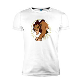 Мужская футболка хлопок Slim с принтом Шрам в Новосибирске, 92% хлопок, 8% лайкра | приталенный силуэт, круглый вырез ворота, длина до линии бедра, короткий рукав | scar | the lion king | vdkimel | король лев | шрам