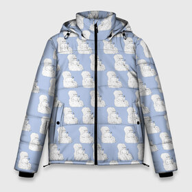 Мужская зимняя куртка 3D с принтом Голубой мегамозг в Новосибирске, верх — 100% полиэстер; подкладка — 100% полиэстер; утеплитель — 100% полиэстер | длина ниже бедра, свободный силуэт Оверсайз. Есть воротник-стойка, отстегивающийся капюшон и ветрозащитная планка. 

Боковые карманы с листочкой на кнопках и внутренний карман на молнии. | Тематика изображения на принте: мем | мемы | мозг | прикол
