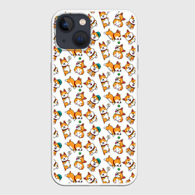 Чехол для iPhone 13 с принтом Корги в Новосибирске,  |  | corgi | corgilove | корги | любовькорги | милыекорги