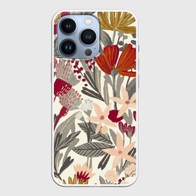 Чехол для iPhone 13 Pro с принтом Полевые цветы в Новосибирске,  |  | весна | дерево | колокольчик | листья | мак | природа | розы | цветок | цветы