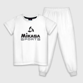 Детская пижама хлопок с принтом MIKASA SPORTS в Новосибирске, 100% хлопок |  брюки и футболка прямого кроя, без карманов, на брюках мягкая резинка на поясе и по низу штанин
 | beach | mikasa | voleybal | volleyball | волебол | волейбол | волейболист | волейболистка | воллейбол | микаса | пляжный
