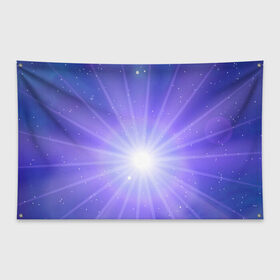 Флаг-баннер с принтом Космос в Новосибирске, 100% полиэстер | размер 67 х 109 см, плотность ткани — 95 г/м2; по краям флага есть четыре люверса для крепления | kosmos | star | вселенная | звезды | космос