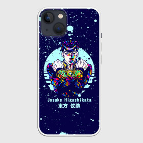 Чехол для iPhone 13 с принтом JoJo Bizarre Adventure в Новосибирске,  |  | anime | jojo | jojo’s bizarre adventure | аниме | анимэ | биззаре адвенчер | джо | джо джо | джоджо | джонатан джостар | дзёсукэ хигасиката | дзётаро кудзё | жожо | игги | кира | лого | манга | невероятные приключения