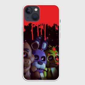 Чехол для iPhone 13 с принтом Five Nights At Freddys в Новосибирске,  |  | Тематика изображения на принте: 5 ночей | 5 ночей с фредди | 5 ночей с фреди | five nights at freddys | fnaf | foxy | аниматроники | игра | компьютерная игра | пять ночей с фредди | фокси | фредди | фреди | чика