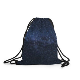 Рюкзак-мешок 3D с принтом звездное небо в Новосибирске, 100% полиэстер | плотность ткани — 200 г/м2, размер — 35 х 45 см; лямки — толстые шнурки, застежка на шнуровке, без карманов и подкладки | neon | space | stars | звезды | млечный путь