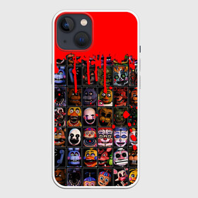 Чехол для iPhone 13 с принтом Five Nights At Freddys в Новосибирске,  |  | Тематика изображения на принте: 5 ночей | 5 ночей с фредди | 5 ночей с фреди | five nights at freddys | fnaf | foxy | аниматроники | игра | компьютерная игра | пять ночей с фредди | фокси | фредди | фреди | чика