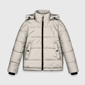 Зимняя куртка для мальчиков 3D с принтом Радуга v2 - бежевый в Новосибирске, ткань верха — 100% полиэстер; подклад — 100% полиэстер, утеплитель — 100% полиэстер | длина ниже бедра, удлиненная спинка, воротник стойка и отстегивающийся капюшон. Есть боковые карманы с листочкой на кнопках, утяжки по низу изделия и внутренний карман на молнии. 

Предусмотрены светоотражающий принт на спинке, радужный светоотражающий элемент на пуллере молнии и на резинке для утяжки | Тематика изображения на принте: бежевый | без дизайна | без картинки | одноцветные | текстура
