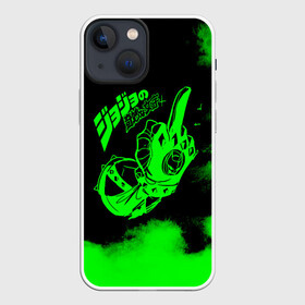 Чехол для iPhone 13 mini с принтом JoJo Bizarre Adventure в Новосибирске,  |  | anime | jojo | jojo’s bizarre adventure | аниме | анимэ | биззаре адвенчер | джо | джо джо | джоджо | джонатан джостар | дзёсукэ хигасиката | дзётаро кудзё | жожо | игги | кира | лого | манга | невероятные приключения