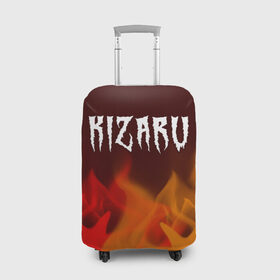 Чехол для чемодана 3D с принтом KIZARU / КИЗАРУ в Новосибирске, 86% полиэфир, 14% спандекс | двустороннее нанесение принта, прорези для ручек и колес | family | haunted | kizaru | logo | music | rap | rapper | кизару | лого | логотип | логотипы | музыка | рэп | рэпер | рэперы | символ | символы | фэмили | хантед