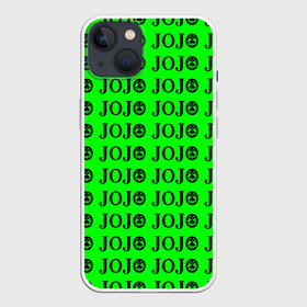Чехол для iPhone 13 с принтом JoJo Bizarre Adventure в Новосибирске,  |  | anime | jojo | jojo’s bizarre adventure | аниме | анимэ | биззаре адвенчер | джо | джо джо | джоджо | джонатан джостар | дзёсукэ хигасиката | дзётаро кудзё | жожо | игги | кира | лого | манга | невероятные приключения