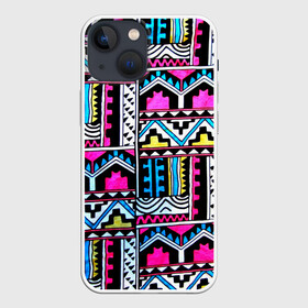 Чехол для iPhone 13 mini с принтом Ацтеки в Новосибирске,  |  | абстракция | африка | африканский мотив | африканский паттерн | ацтеки | коллаж | паттерн | хиппи