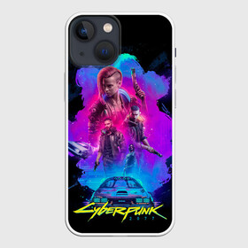 Чехол для iPhone 13 mini с принтом Cyberpunk 2077 в Новосибирске,  |  | 2077 | anime | cd project | cd project red | cyber | cyberpunk | cyberpunk 2077 | edgerunner | edgerunners | netflix | official poster | punk | trigger | witcher | аниме | анимэ | ведьмак | кибер | киберпанк | киберпанк 2077 | официальный постер | панк | 