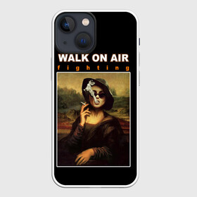 Чехол для iPhone 13 mini с принтом walk on air в Новосибирске,  |  | Тематика изображения на принте: air | fighting | on | walk | картина | мона лиза
