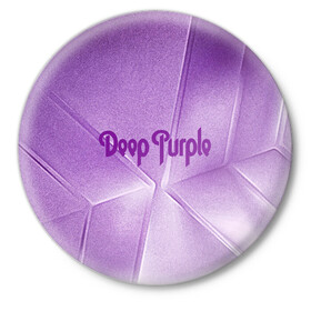 Значок с принтом Deep Purple в Новосибирске,  металл | круглая форма, металлическая застежка в виде булавки | deep | logo | purple | rock | whoosh | группа | знаменитости | лого | надпись | рок | текст