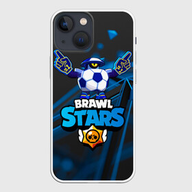 Чехол для iPhone 13 mini с принтом Mascot Darryl ТалисманMascot D в Новосибирске,  |  | brawl | brawl stars | brawlstars | brawl_stars | jessie | mascot darryl | бравл | бравлстарс | дэрил | маскот | мяч | футбол | футбольный мяч