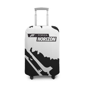 Чехол для чемодана 3D с принтом Forza Horizon в Новосибирске, 86% полиэфир, 14% спандекс | двустороннее нанесение принта, прорези для ручек и колес | fh4 | forza | games | horizon | playground | авто | гонки | горизонт | машины | сила | фестиваль | форза | хоризон