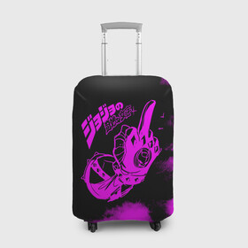 Чехол для чемодана 3D с принтом Джоджо fuck фиолетовый в Новосибирске, 86% полиэфир, 14% спандекс | двустороннее нанесение принта, прорези для ручек и колес | anime | jojo | jojo’s bizarre adventure | аниме | анимэ | биззаре адвенчер | джо | джо джо | джоджо | джонатан джостар | дзёсукэ хигасиката | дзётаро кудзё | жожо | игги | кира | лого | манга | невероятные приключения