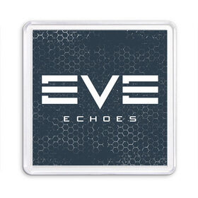 Магнит 55*55 с принтом EVE ECHOES / ИВ ЭХО в Новосибирске, Пластик | Размер: 65*65 мм; Размер печати: 55*55 мм | 