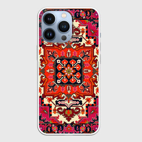 Чехол для iPhone 13 Pro с принтом Бордовый ковер в Новосибирске,  |  | 90 е | 90е | бабушкин | бабушкин ковер | девяностые | ковер | ковер на стене | коврик | кружево | мягкий | орнамент | палас | пол | старый ковер | текстуры | узор | цветочки | цветы