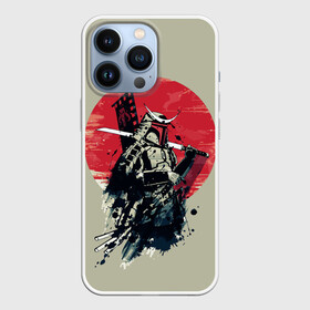 Чехол для iPhone 13 Pro с принтом Samurai man в Новосибирске,  |  | бамбук | катана | сакура | самурай | япония