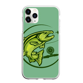Чехол для iPhone 11 Pro Max матовый с принтом Large fish в Новосибирске, Силикон |  | океан | рыбалка | рыбы | спининг
