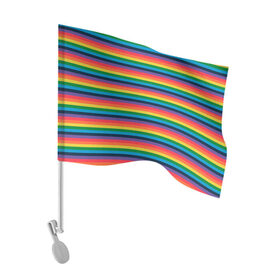 Флаг для автомобиля с принтом Радужный флаг в Новосибирске, 100% полиэстер | Размер: 30*21 см | pride | rainbow | tiktok | мем | оля тыква | подсяду | прайд | привет | привет я подсяду | радуга | радужный флаг | тик ток | тикток | феминизм | феминитивы | я подсяду