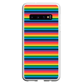 Чехол для Samsung Galaxy S10 с принтом Радужный флаг в Новосибирске, Силикон | Область печати: задняя сторона чехла, без боковых панелей | pride | rainbow | tiktok | мем | оля тыква | подсяду | прайд | привет | привет я подсяду | радуга | радужный флаг | тик ток | тикток | феминизм | феминитивы | я подсяду